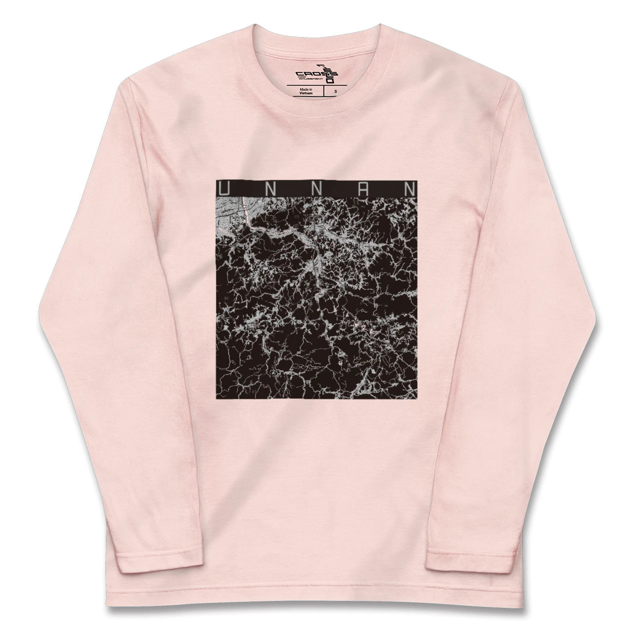 【雲南(島根県)】地図柄ロングスリーブTシャツ