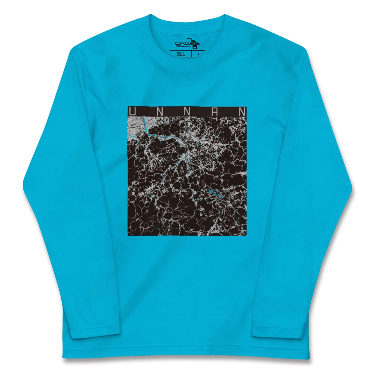 【雲南(島根県)】地図柄ロングスリーブTシャツ