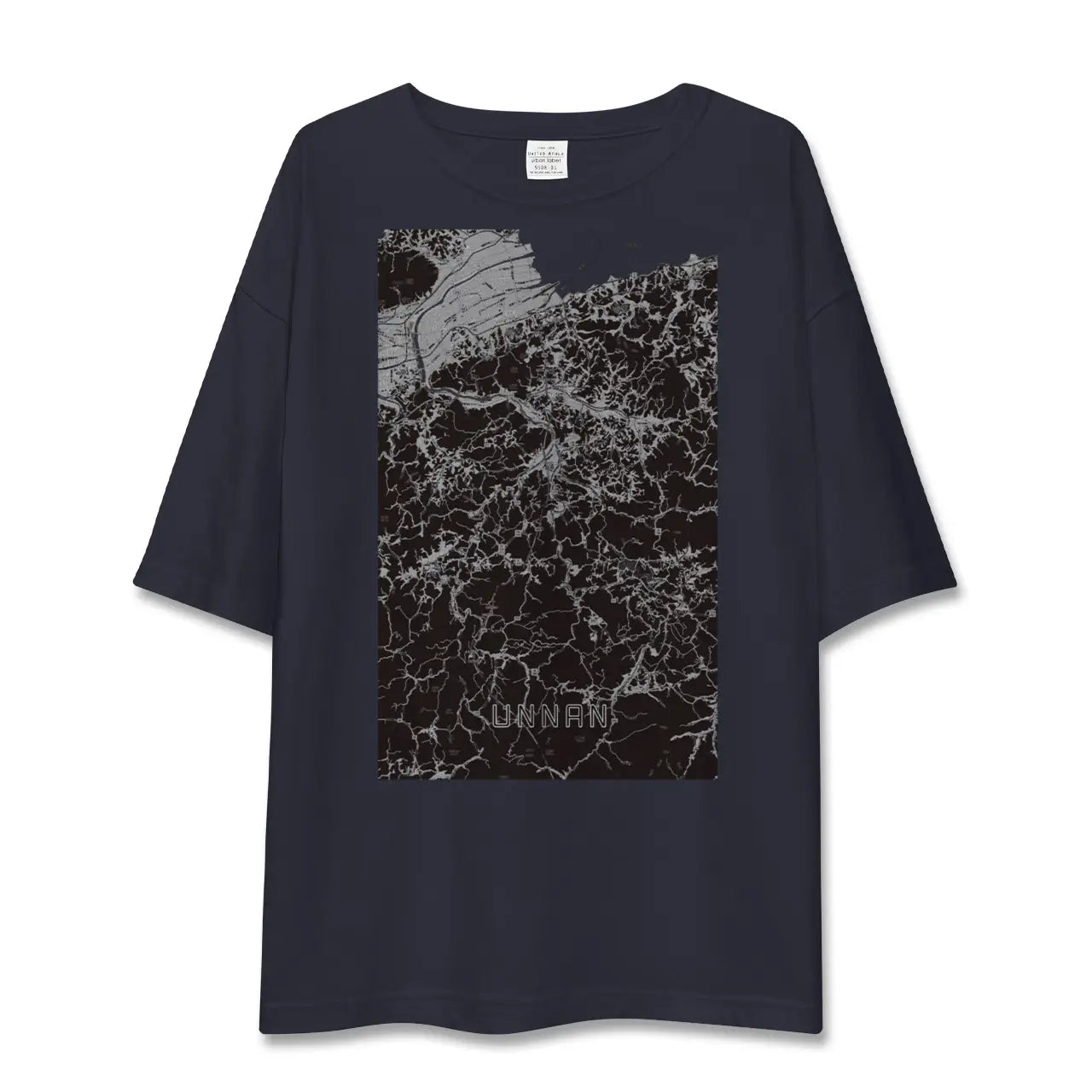 【雲南(島根県)】地図柄ビッグシルエットTシャツ