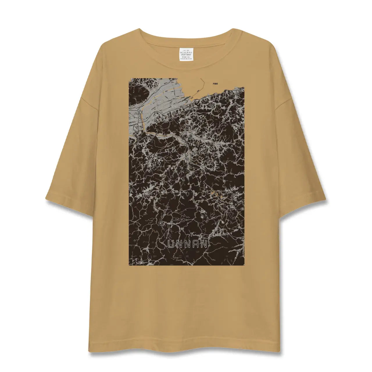 【雲南(島根県)】地図柄ビッグシルエットTシャツ