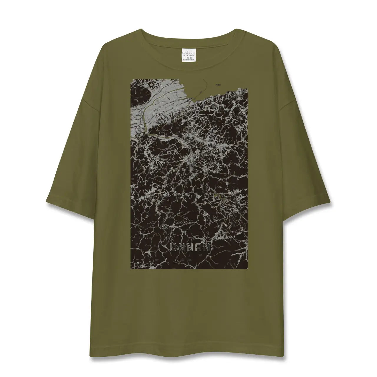【雲南(島根県)】地図柄ビッグシルエットTシャツ