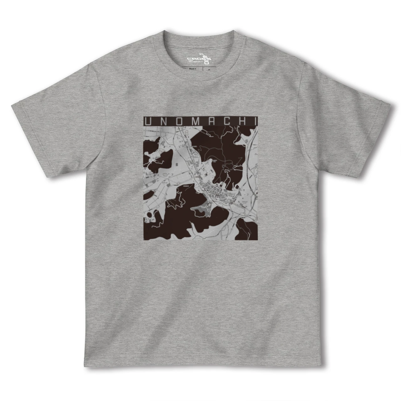 【卯之町(愛媛県)】地図柄ヘビーウェイトTシャツ