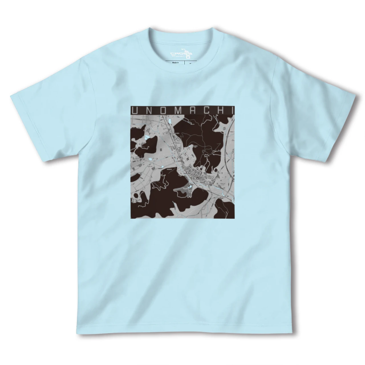 【卯之町(愛媛県)】地図柄ヘビーウェイトTシャツ