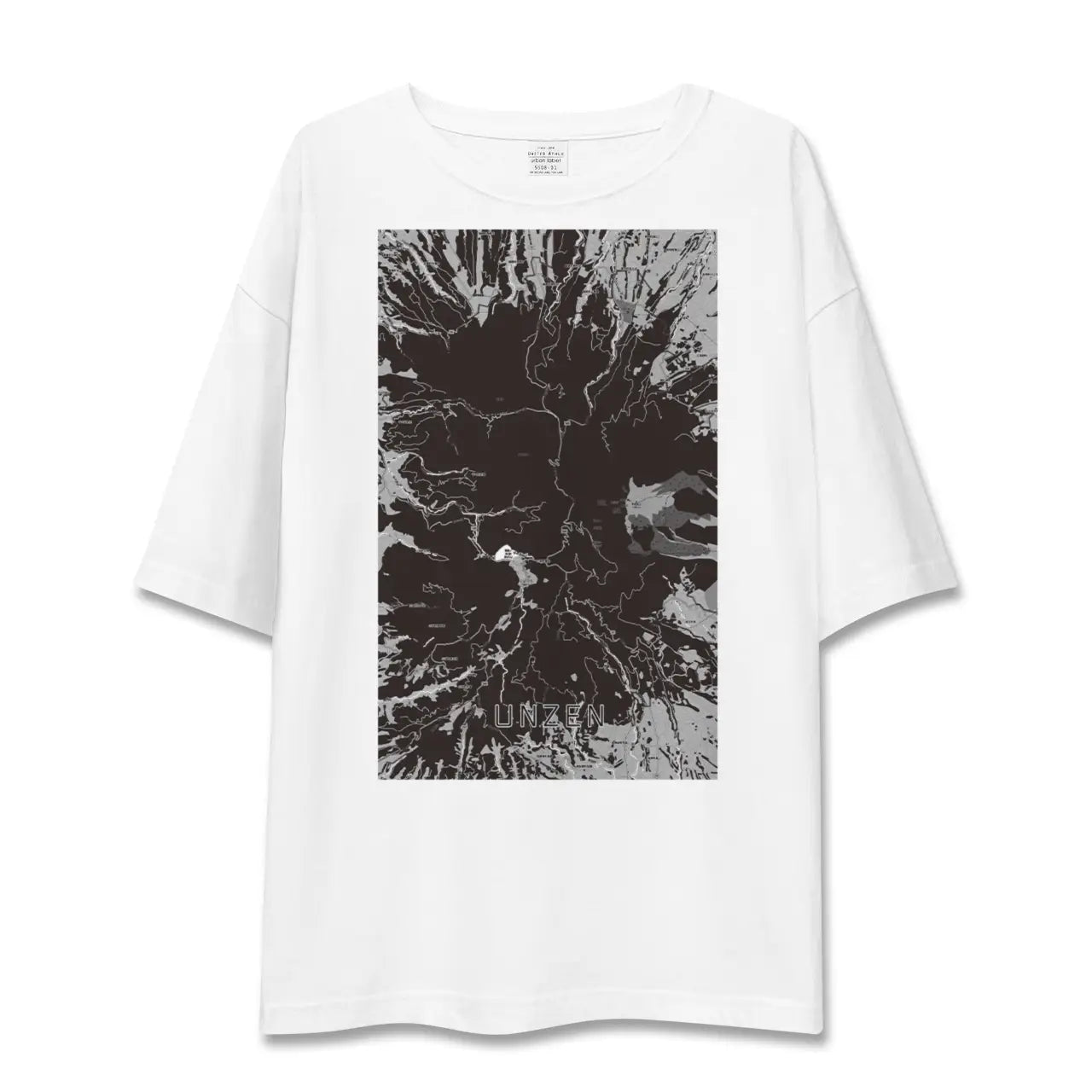 【雲仙(長崎県)】地図柄ビッグシルエットTシャツ