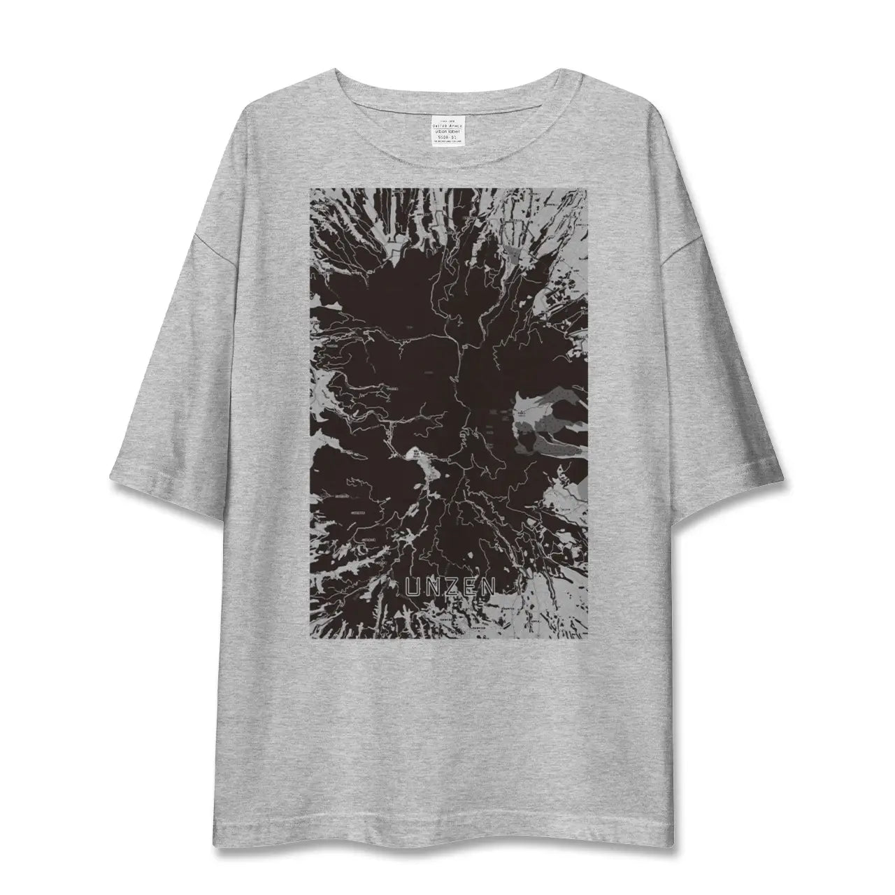 【雲仙(長崎県)】地図柄ビッグシルエットTシャツ