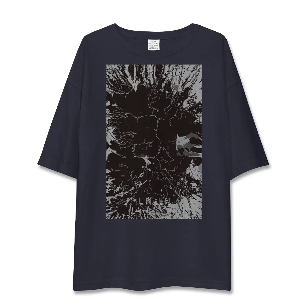 【雲仙(長崎県)】地図柄ビッグシルエットTシャツ