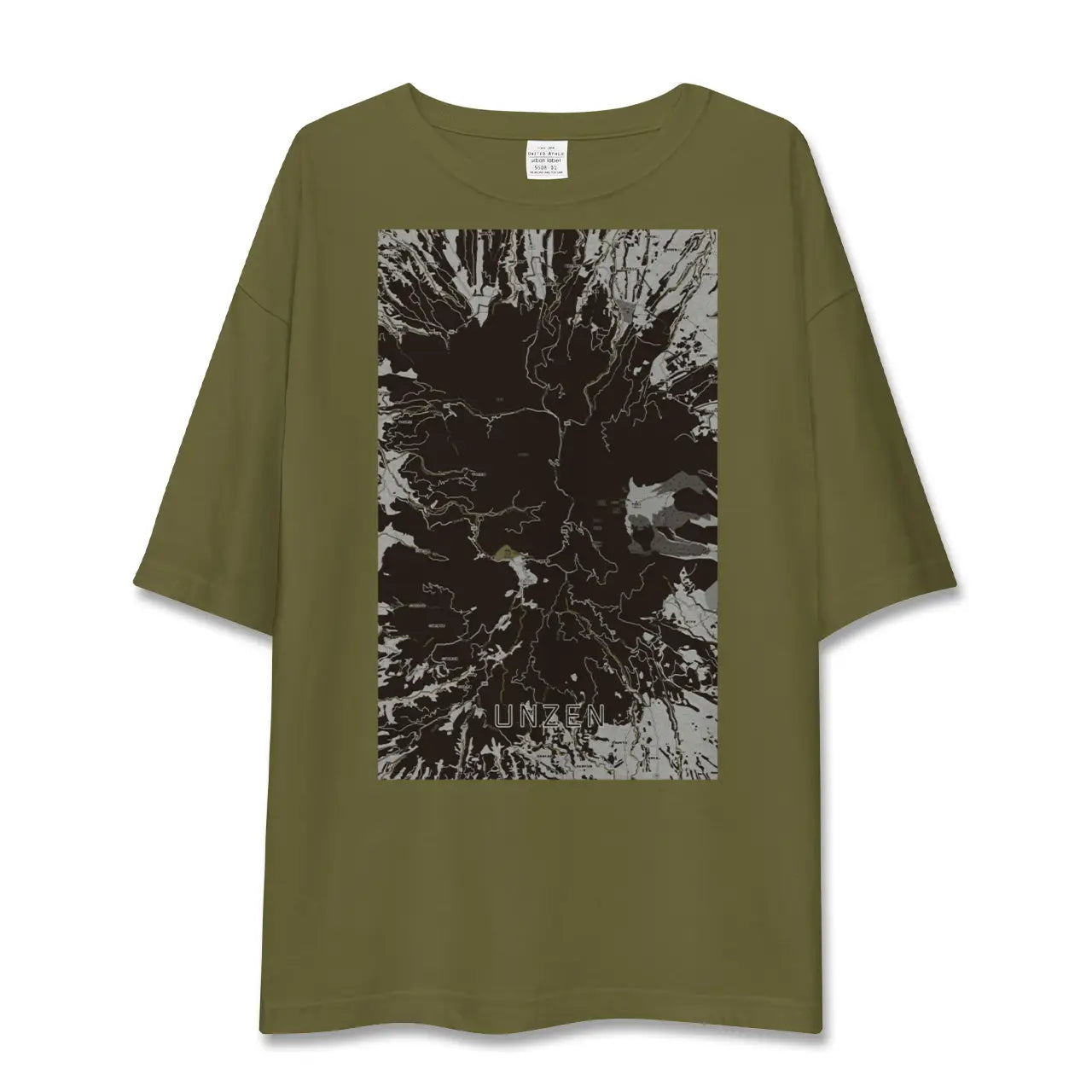 【雲仙(長崎県)】地図柄ビッグシルエットTシャツ
