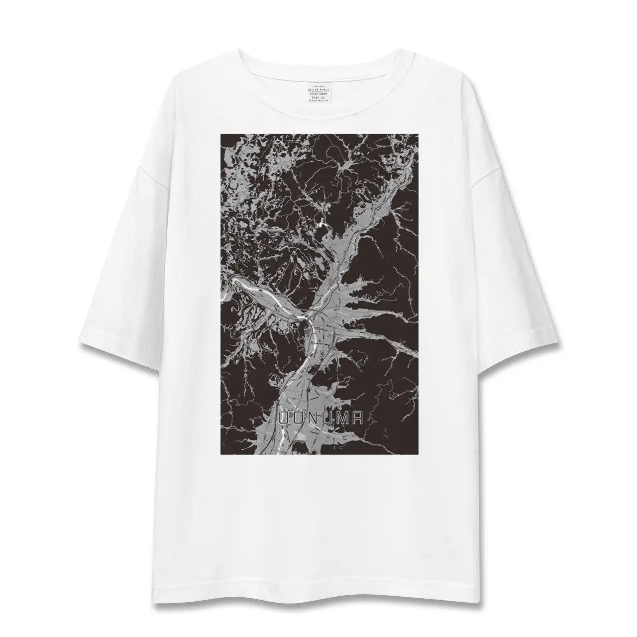 【魚沼(新潟県)】地図柄ビッグシルエットTシャツ