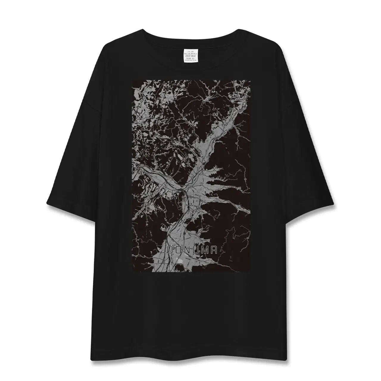 【魚沼(新潟県)】地図柄ビッグシルエットTシャツ