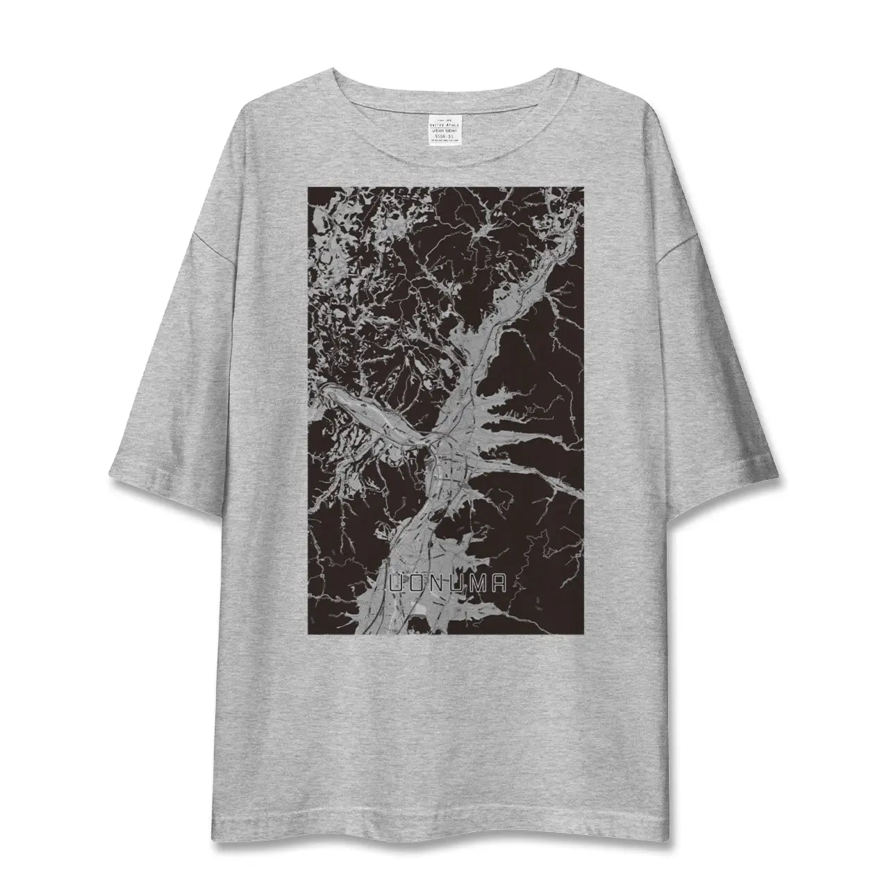 【魚沼(新潟県)】地図柄ビッグシルエットTシャツ