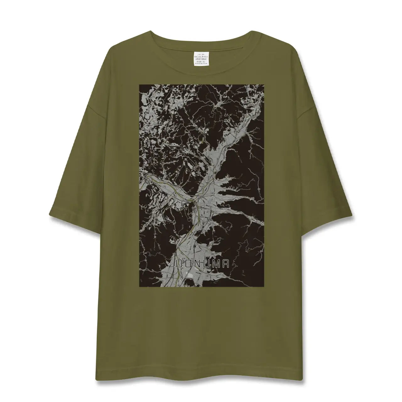 【魚沼(新潟県)】地図柄ビッグシルエットTシャツ
