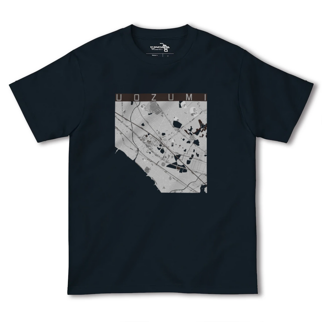 【魚住(兵庫県)】地図柄ヘビーウェイトTシャツ
