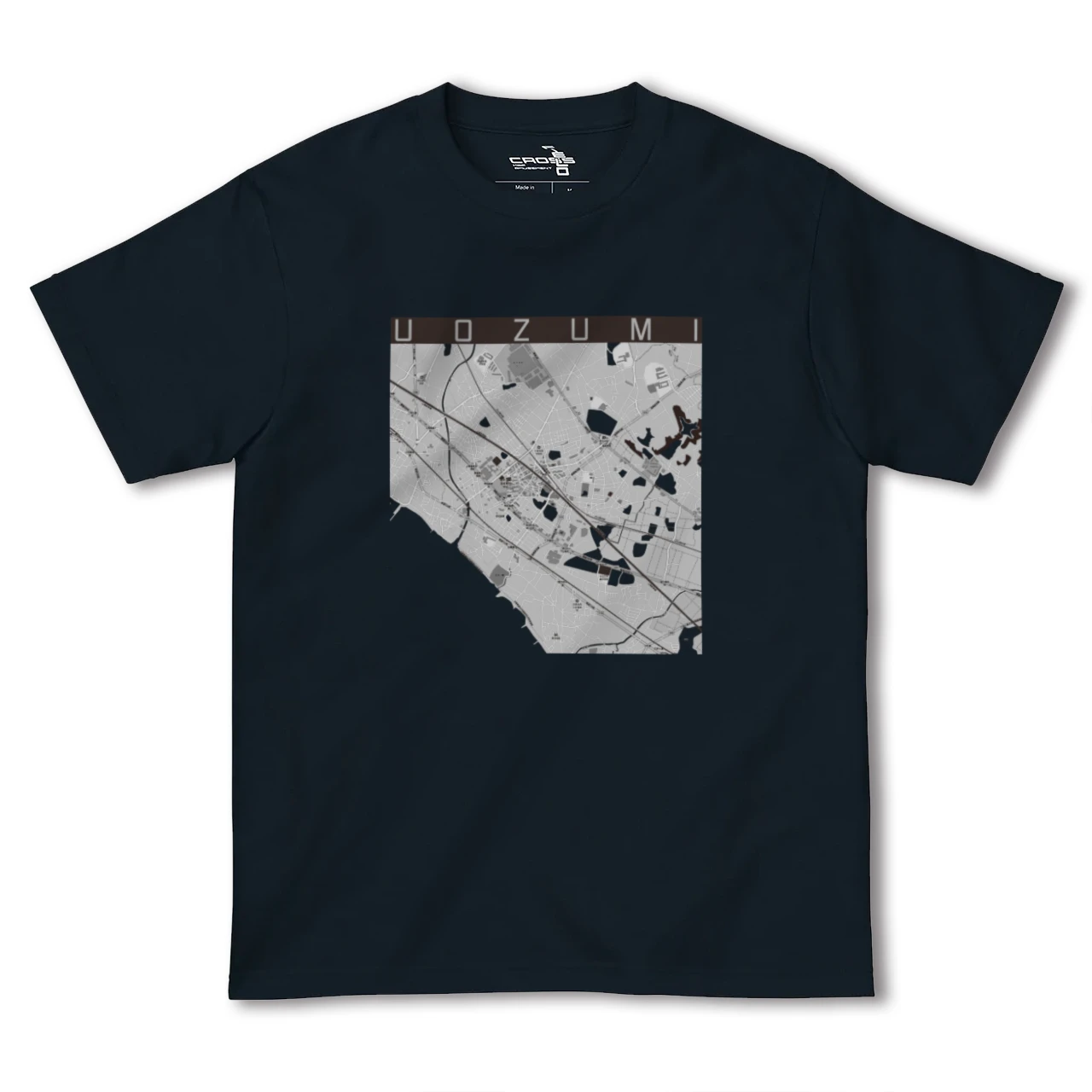 【魚住(兵庫県)】地図柄ヘビーウェイトTシャツ