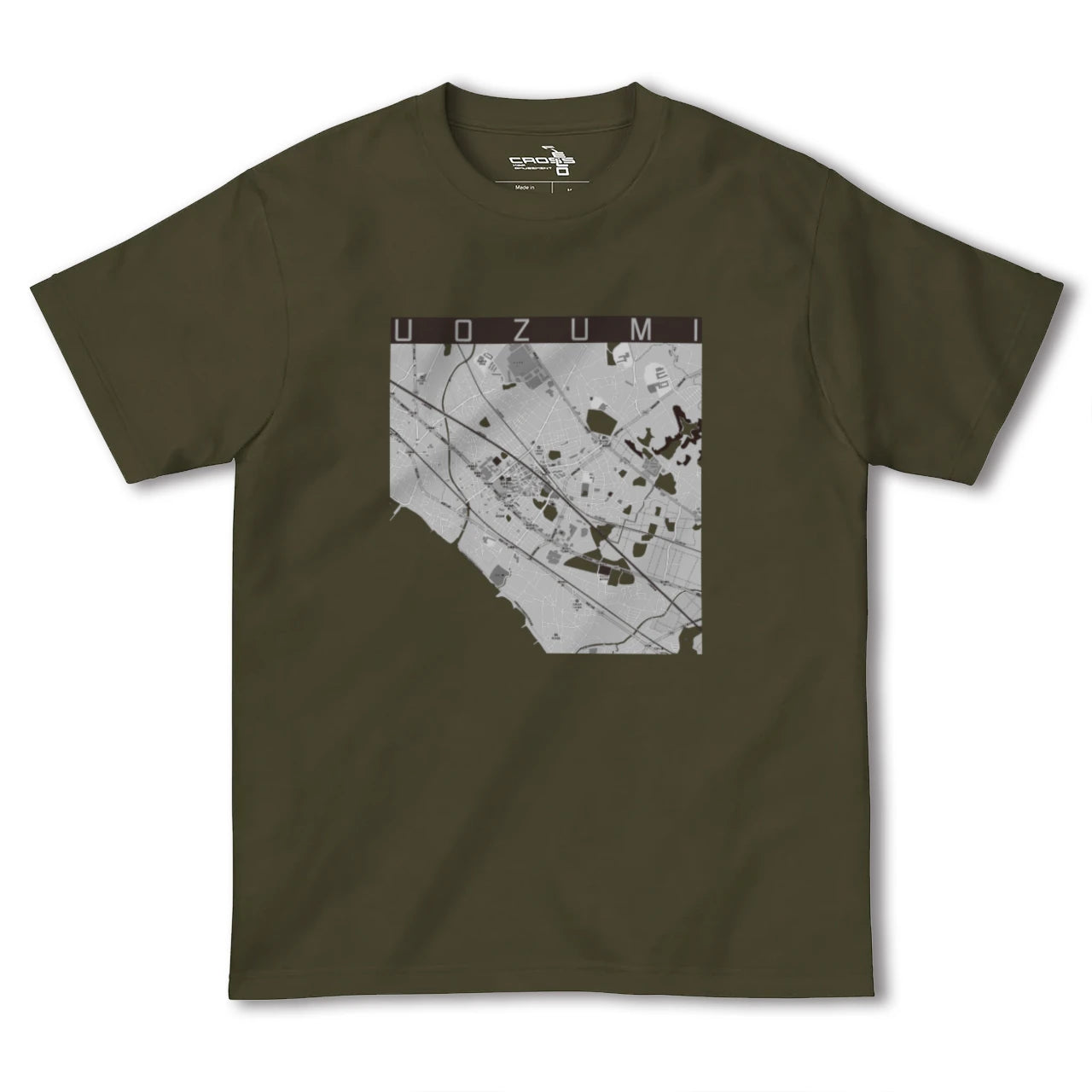 【魚住(兵庫県)】地図柄ヘビーウェイトTシャツ