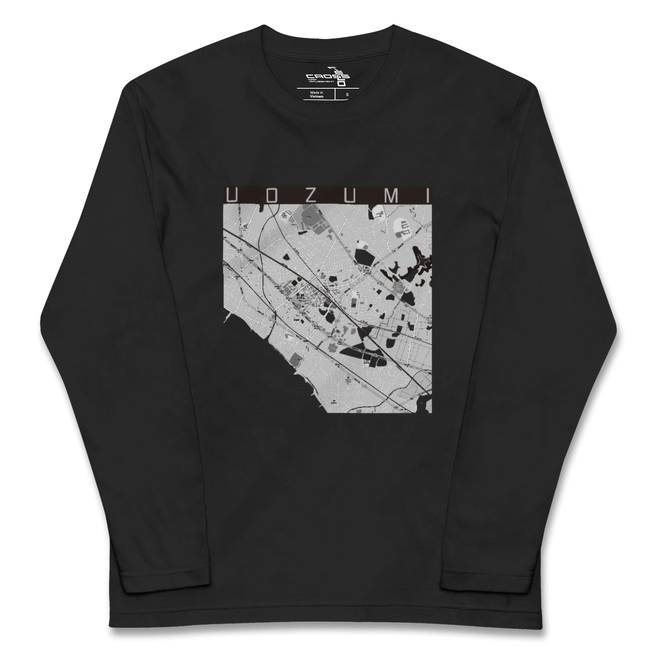 【魚住(兵庫県)】地図柄ロングスリーブTシャツ