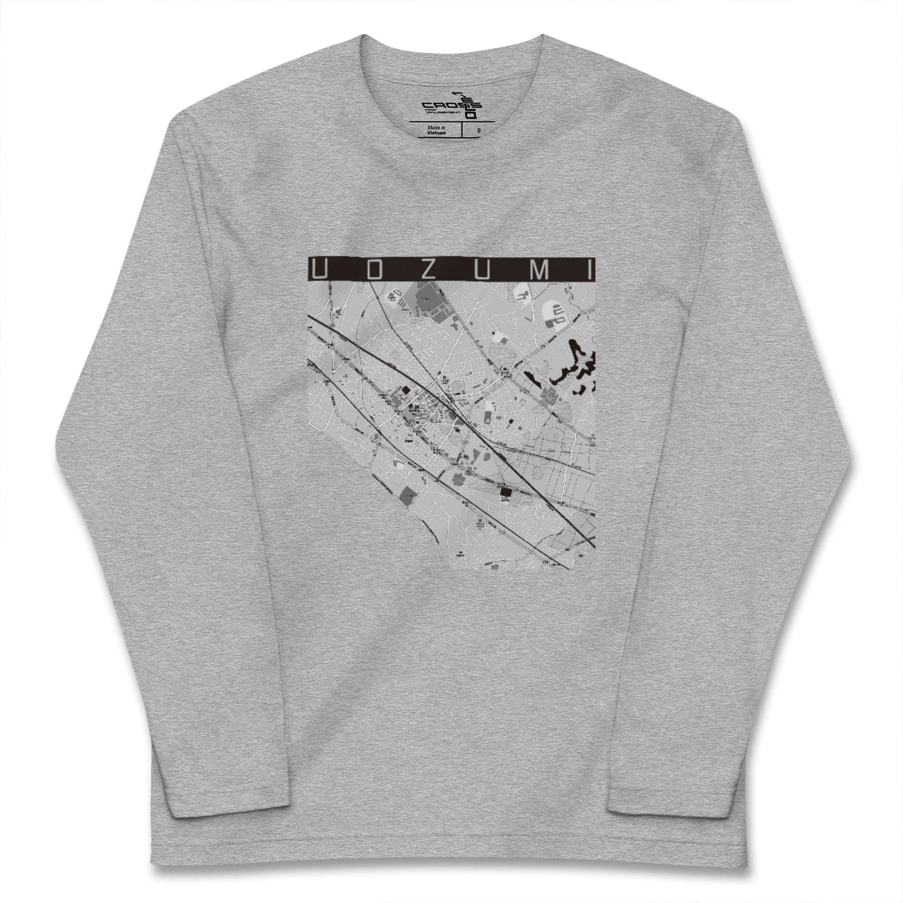 【魚住(兵庫県)】地図柄ロングスリーブTシャツ