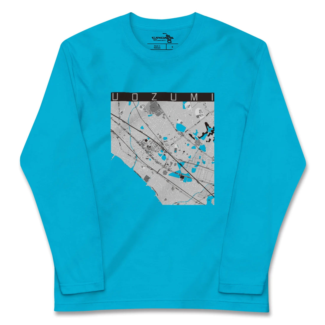 【魚住(兵庫県)】地図柄ロングスリーブTシャツ