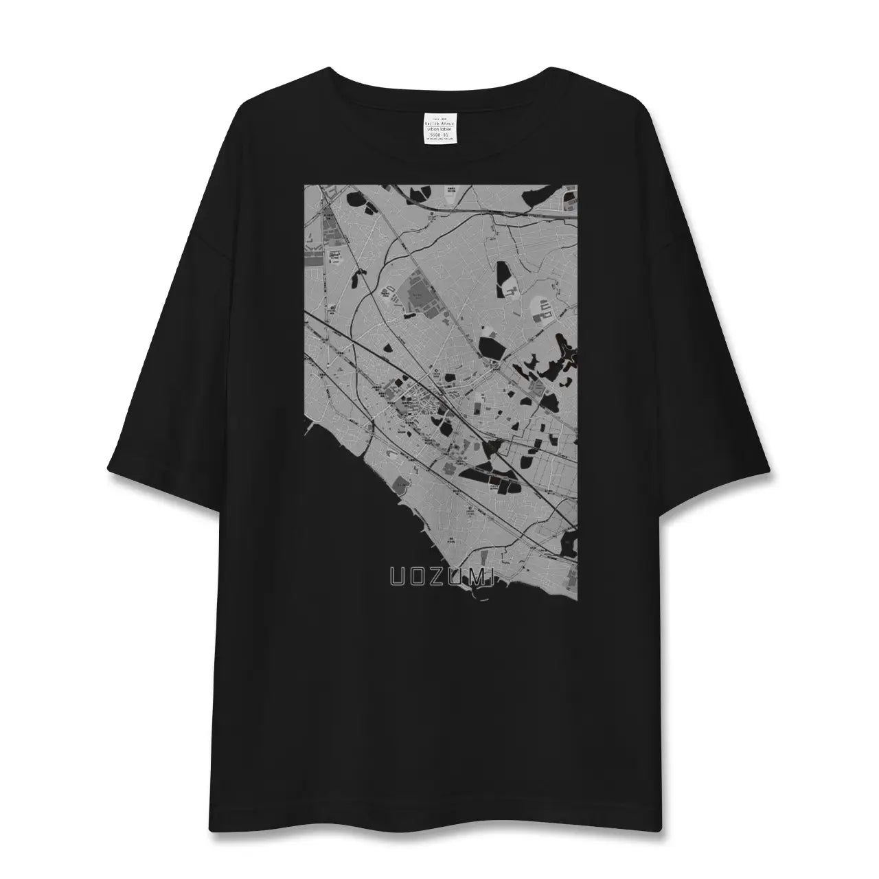 【魚住(兵庫県)】地図柄ビッグシルエットTシャツ