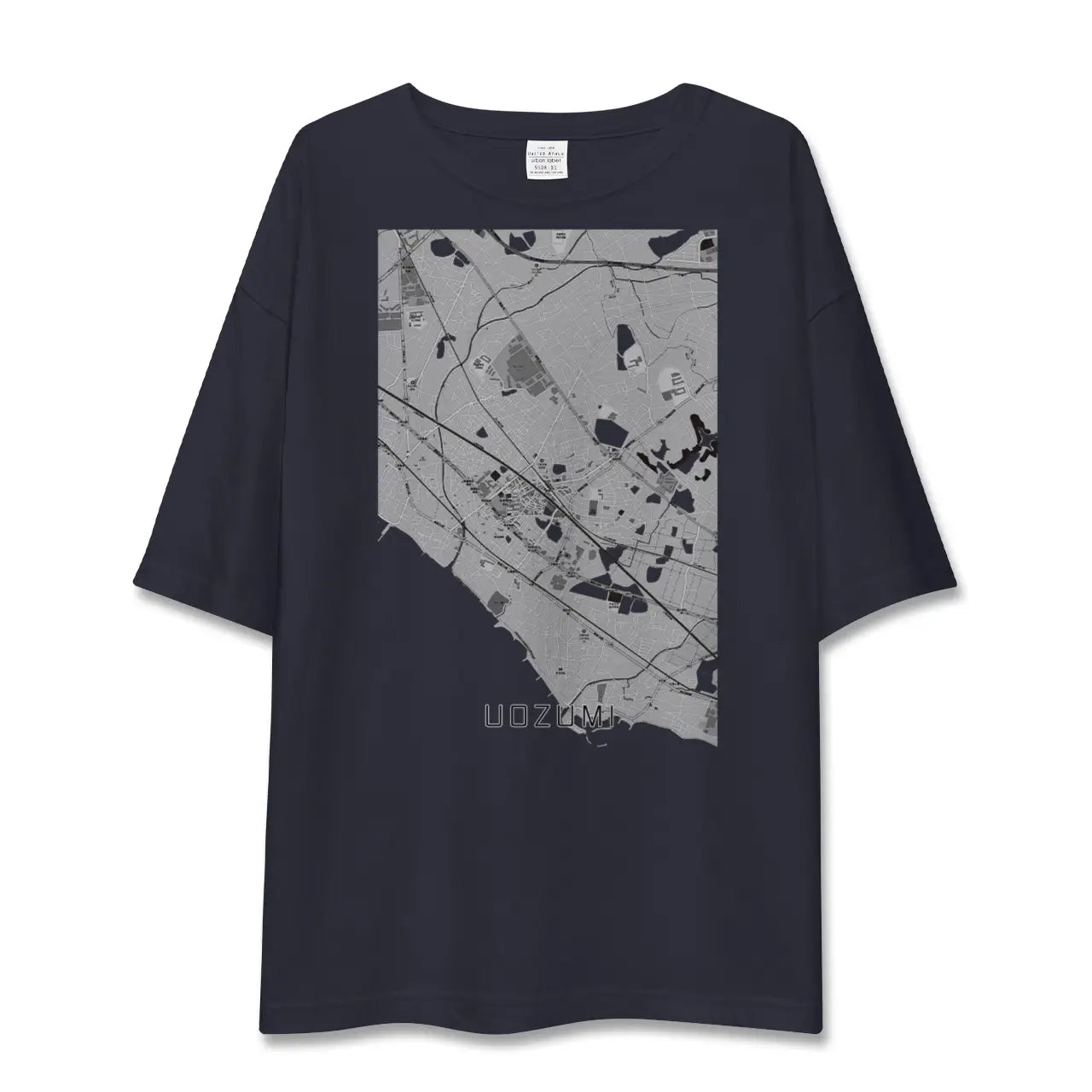 【魚住(兵庫県)】地図柄ビッグシルエットTシャツ