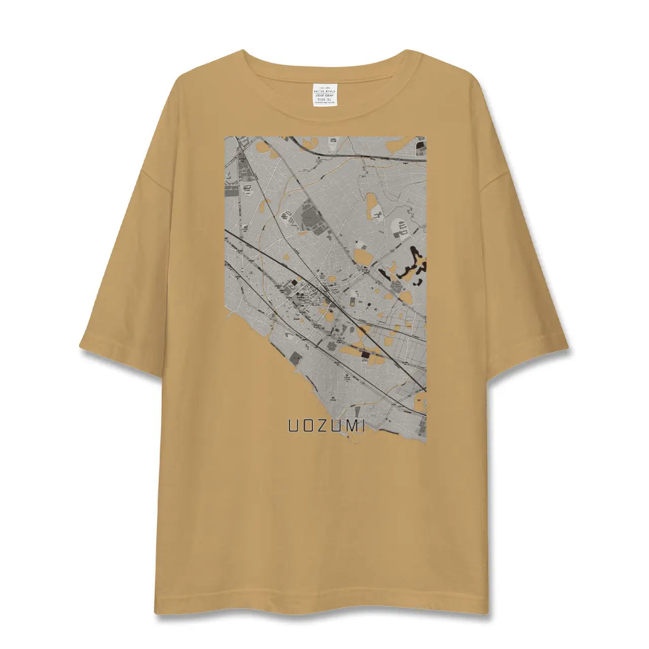 【魚住(兵庫県)】地図柄ビッグシルエットTシャツ