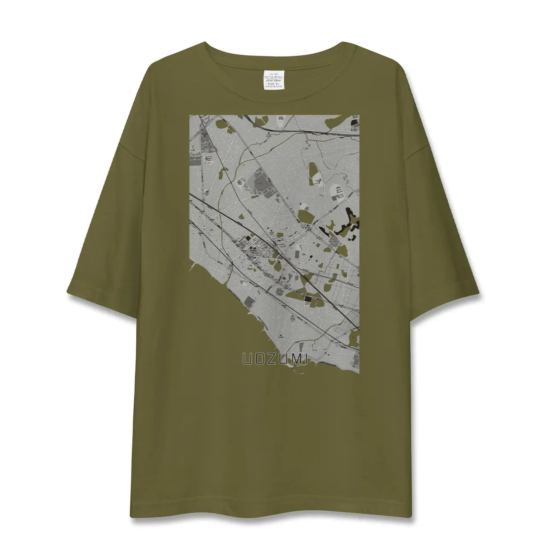 【魚住(兵庫県)】地図柄ビッグシルエットTシャツ