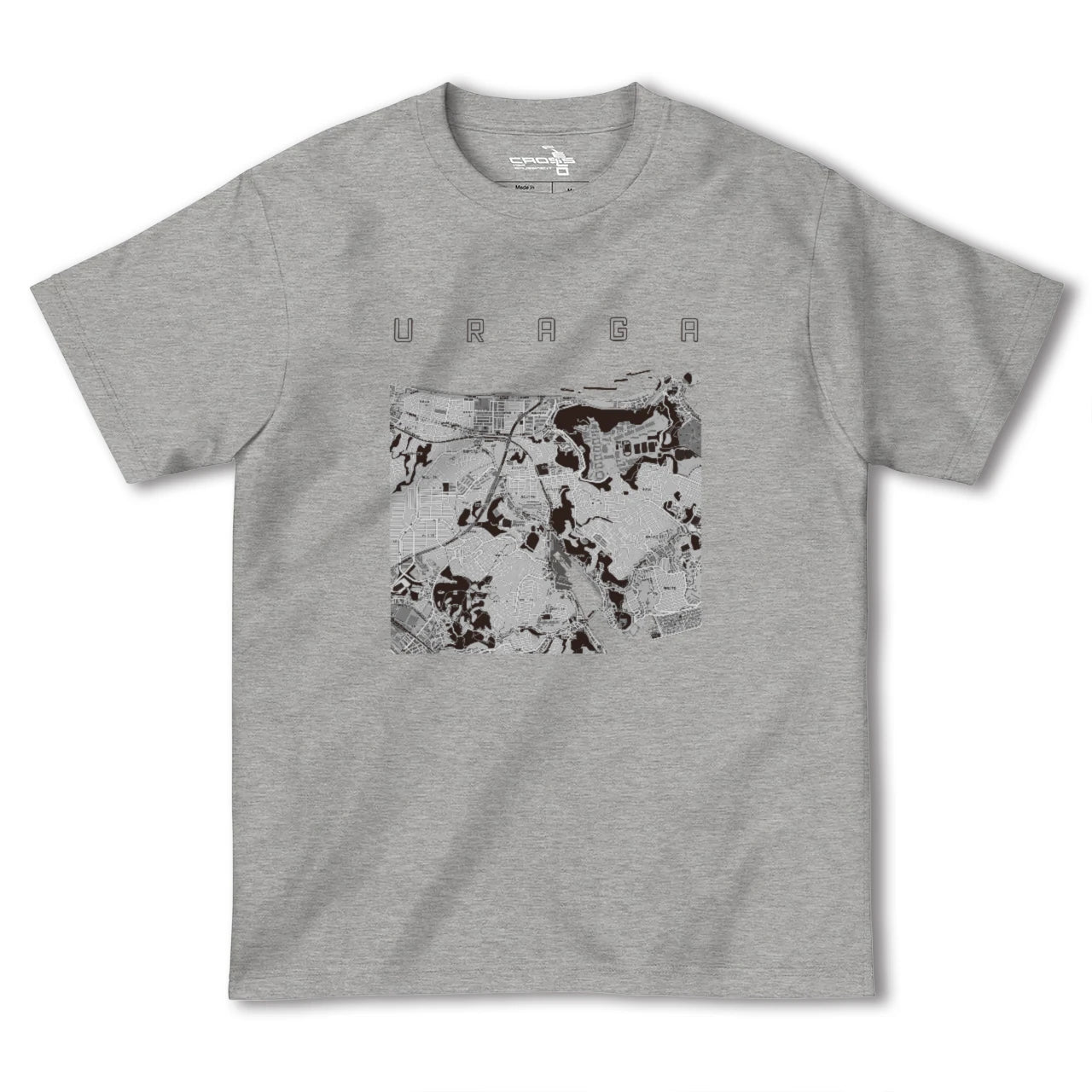 【浦賀(神奈川県)】地図柄ヘビーウェイトTシャツ