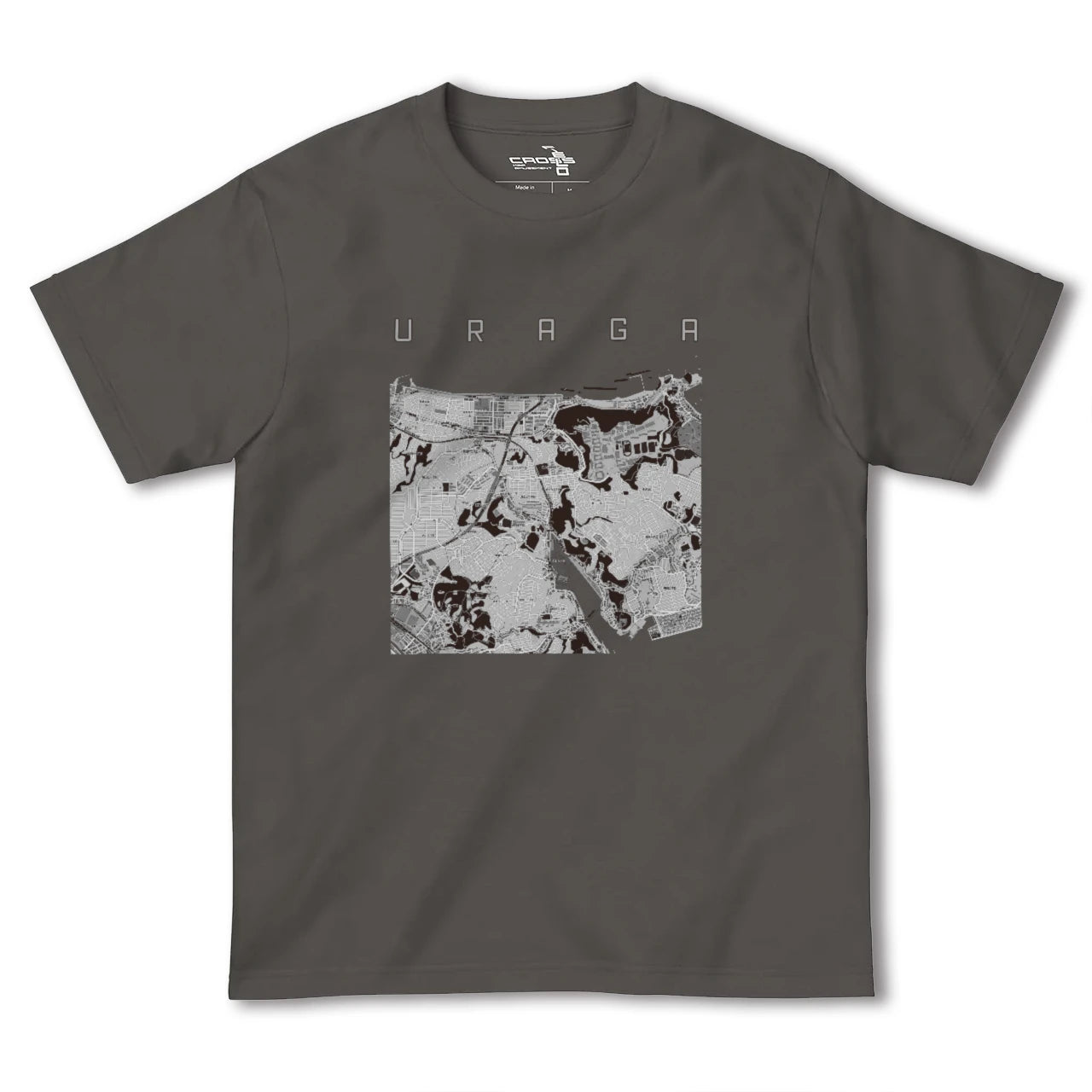 【浦賀(神奈川県)】地図柄ヘビーウェイトTシャツ