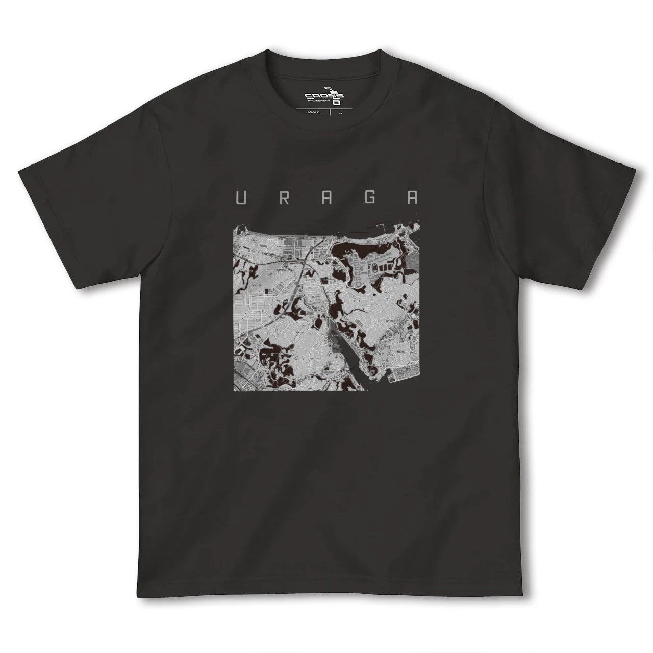 【浦賀(神奈川県)】地図柄ヘビーウェイトTシャツ