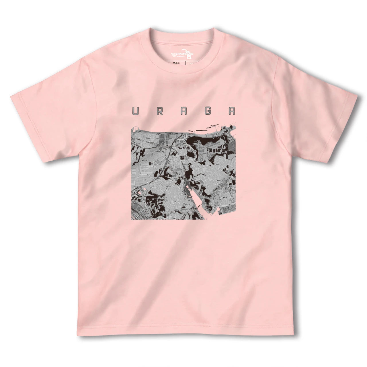 【浦賀(神奈川県)】地図柄ヘビーウェイトTシャツ