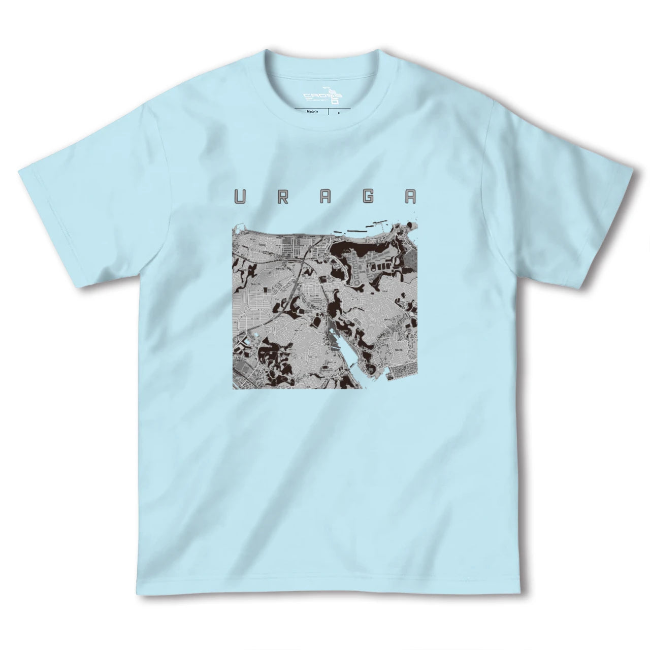 【浦賀(神奈川県)】地図柄ヘビーウェイトTシャツ