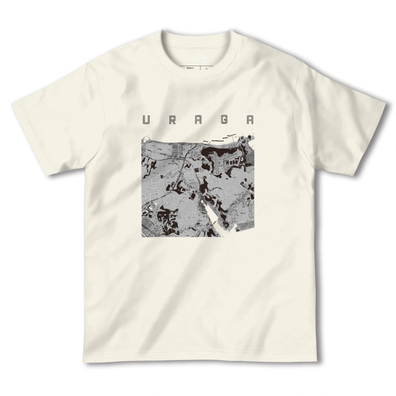 【浦賀(神奈川県)】地図柄ヘビーウェイトTシャツ