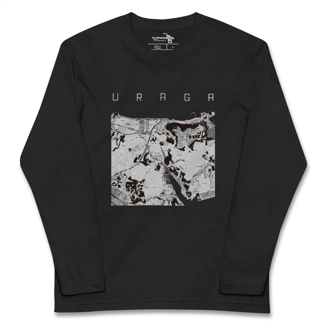 【浦賀(神奈川県)】地図柄ロングスリーブTシャツ