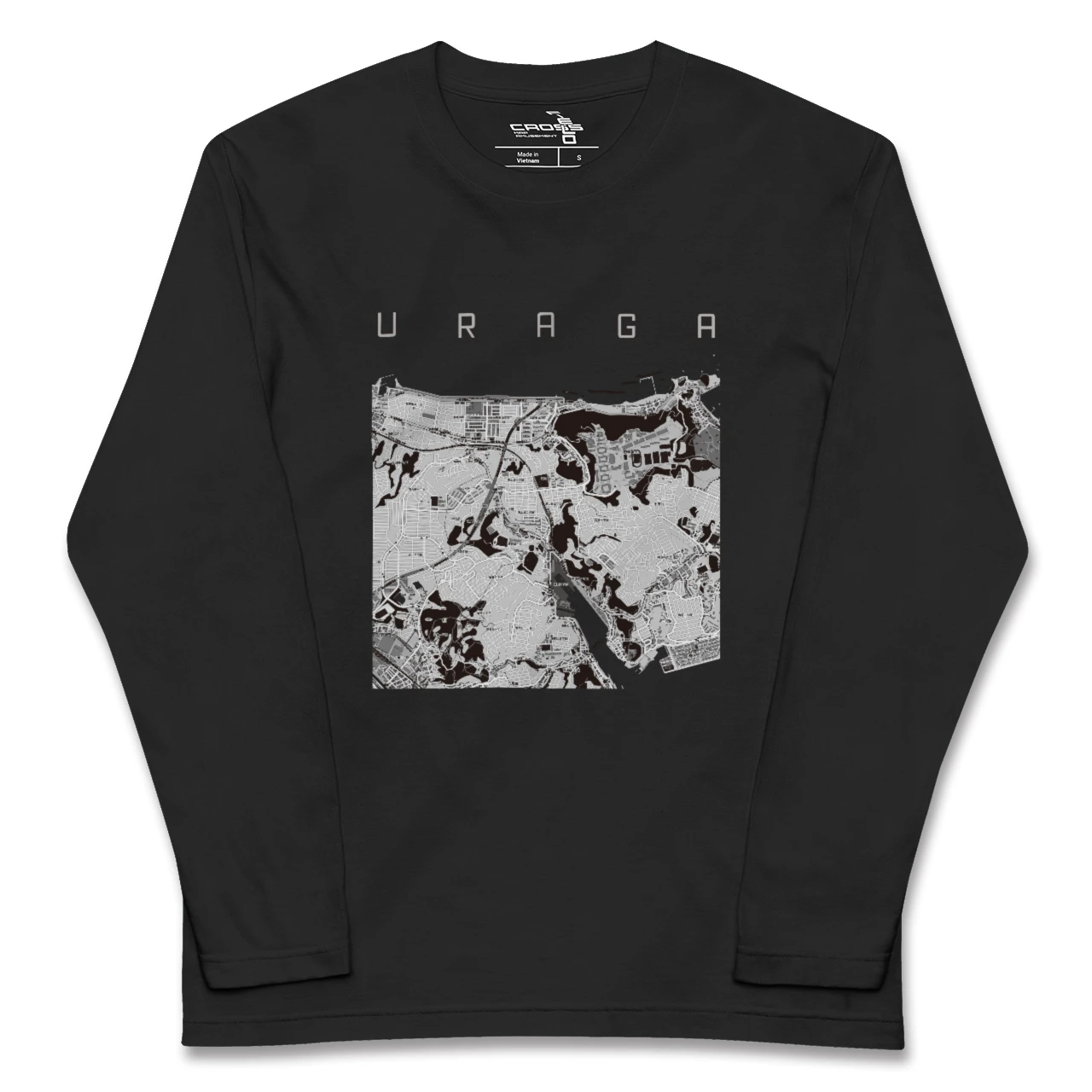 【浦賀(神奈川県)】地図柄ロングスリーブTシャツ