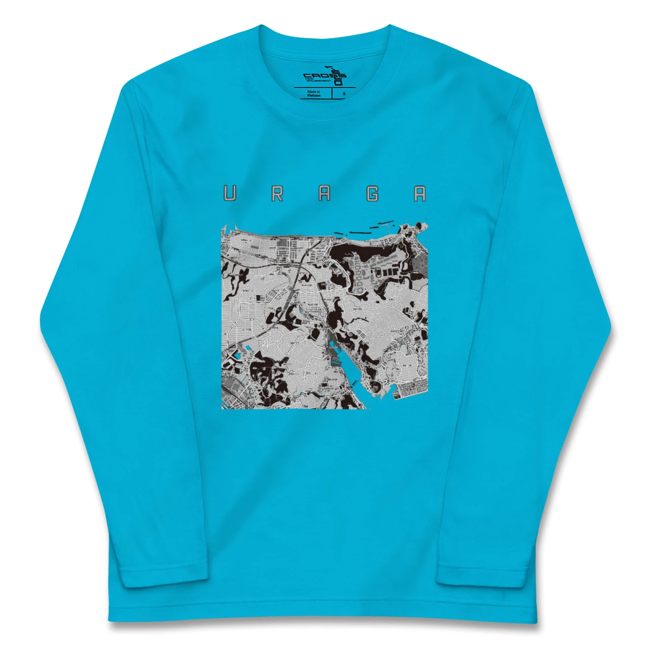 【浦賀(神奈川県)】地図柄ロングスリーブTシャツ