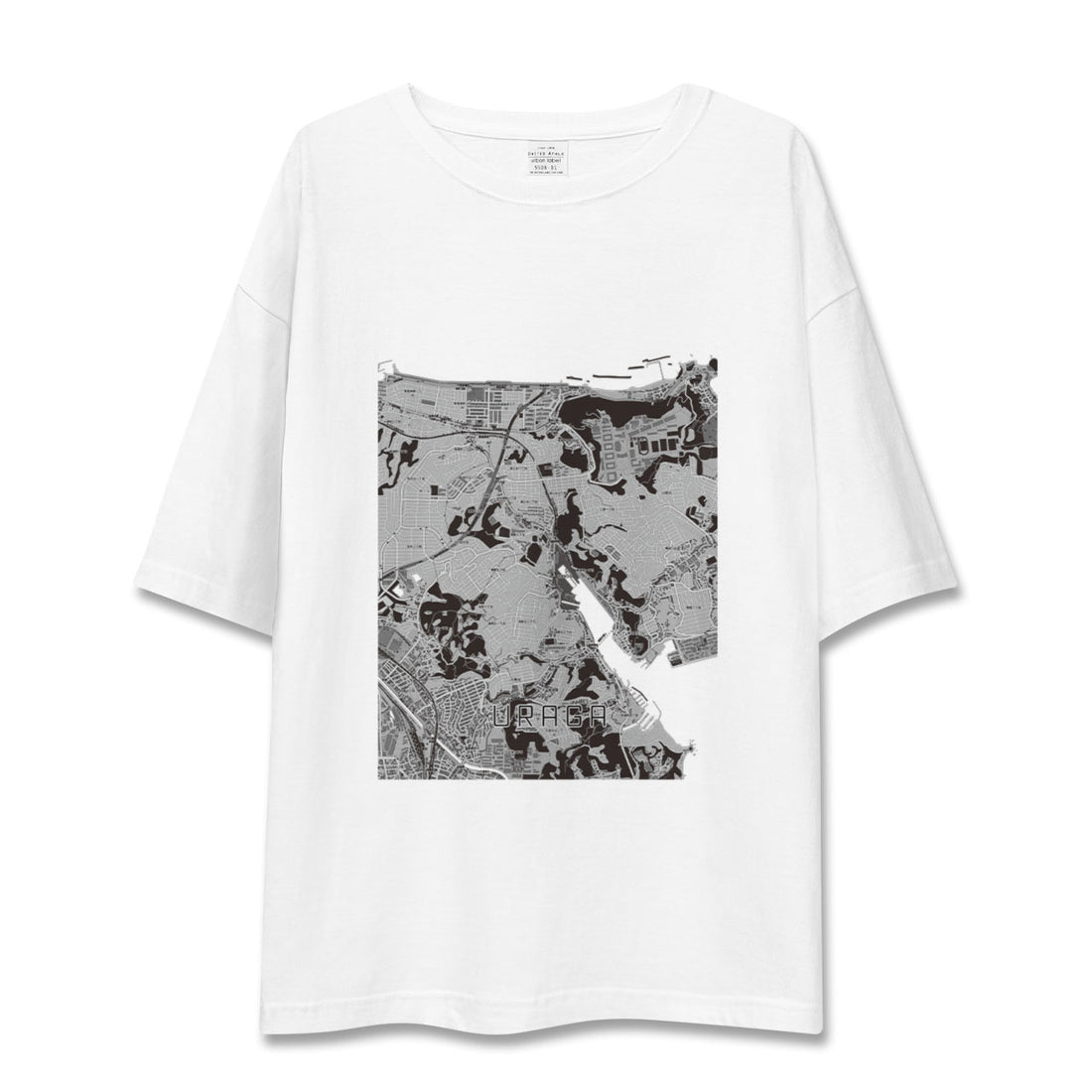 【浦賀(神奈川県)】地図柄ビッグシルエットTシャツ