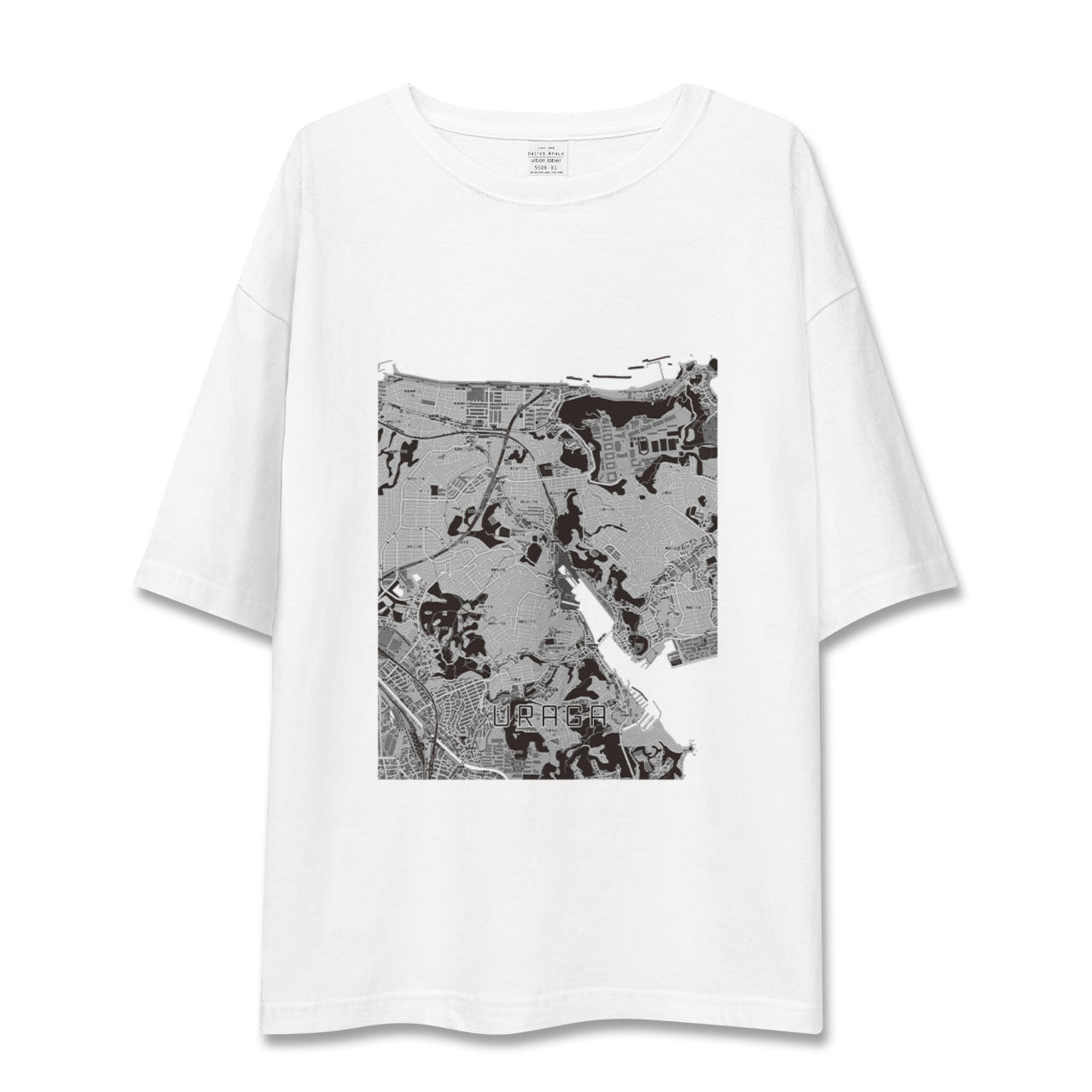 【浦賀(神奈川県)】地図柄ビッグシルエットTシャツ