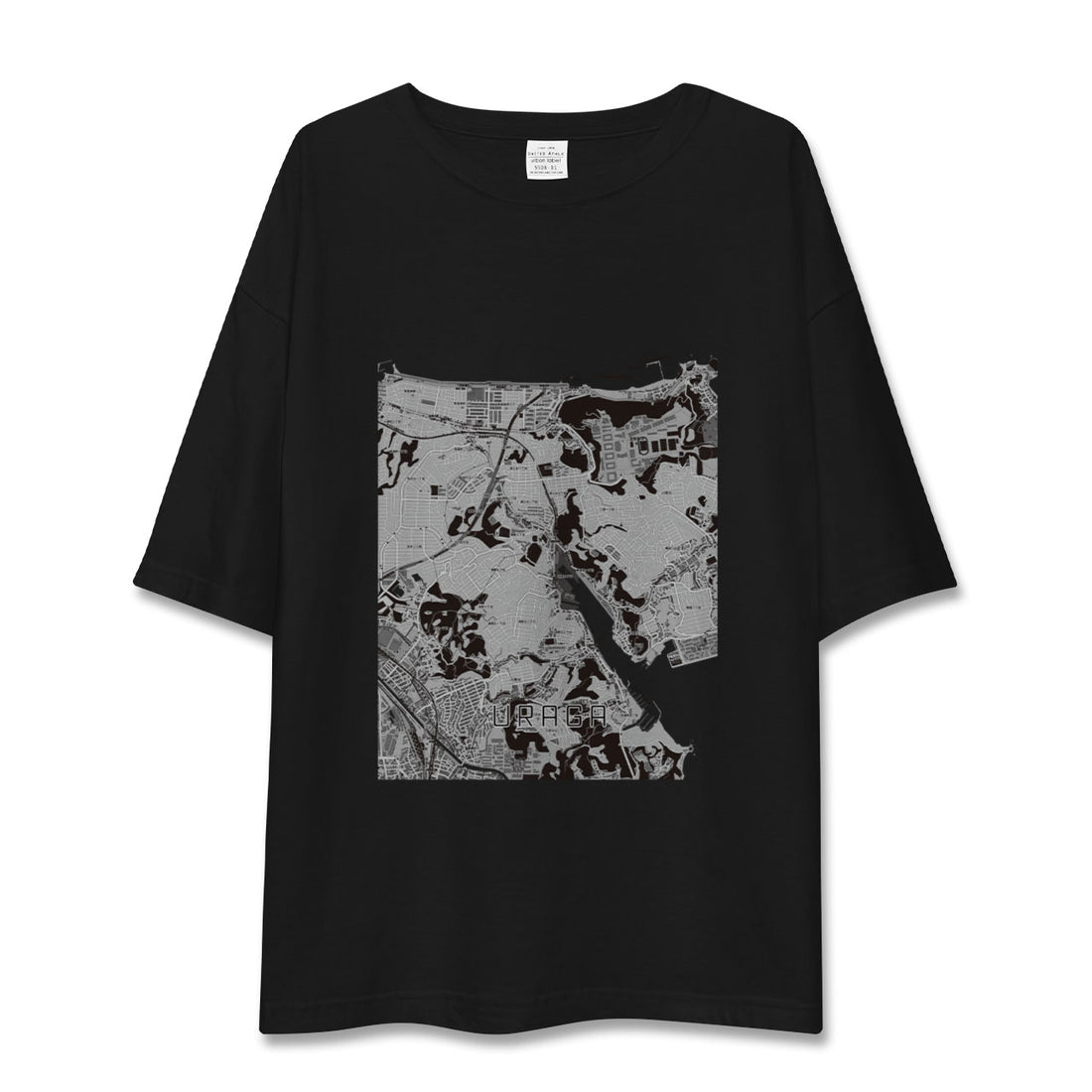【浦賀(神奈川県)】地図柄ビッグシルエットTシャツ