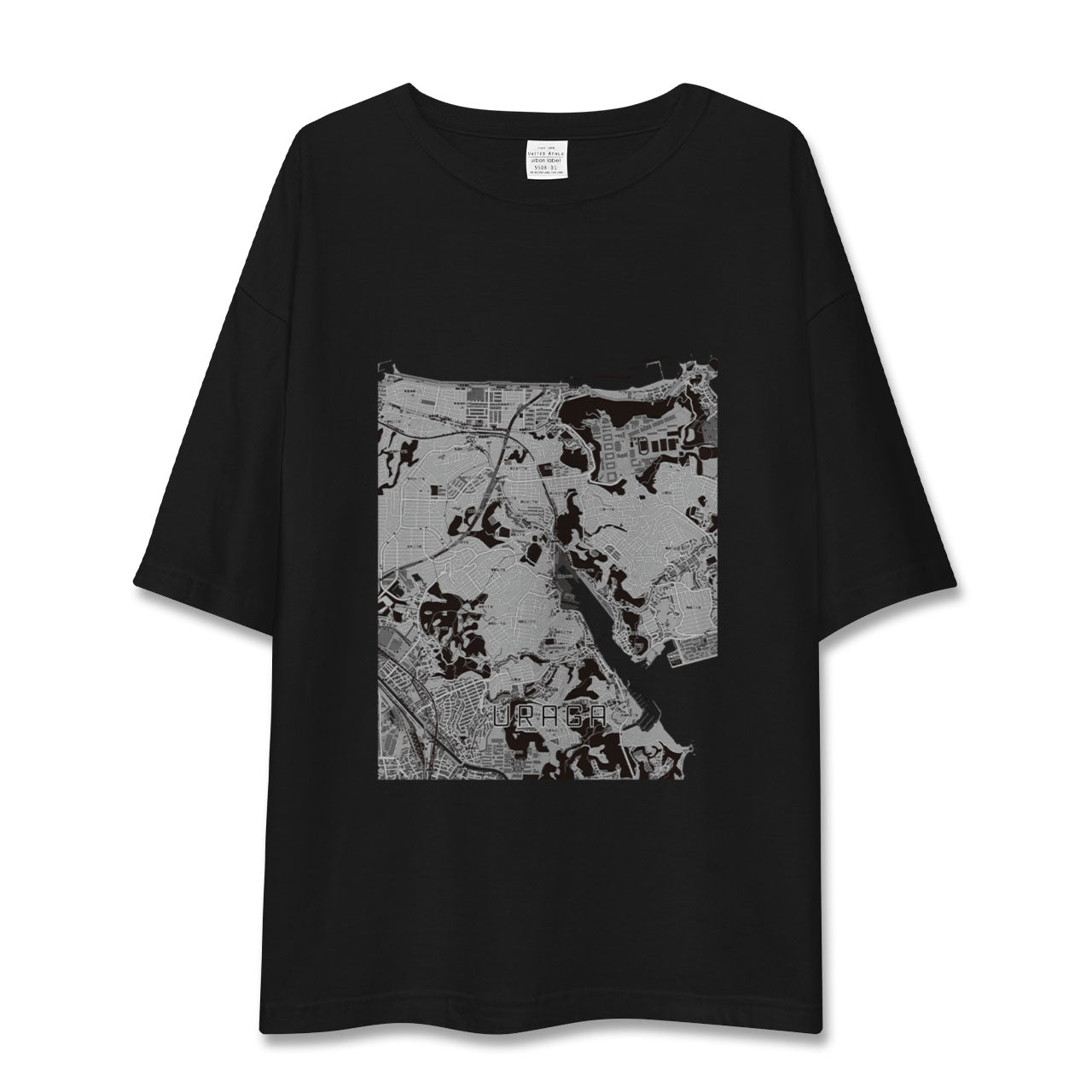 【浦賀(神奈川県)】地図柄ビッグシルエットTシャツ