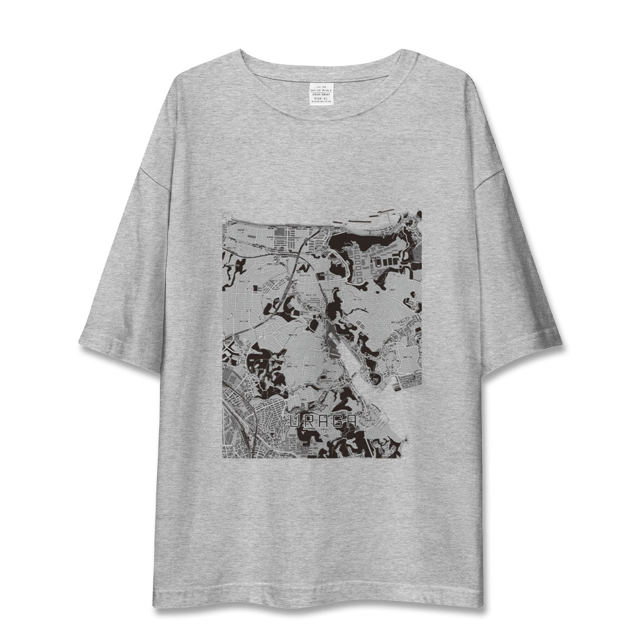 【浦賀(神奈川県)】地図柄ビッグシルエットTシャツ