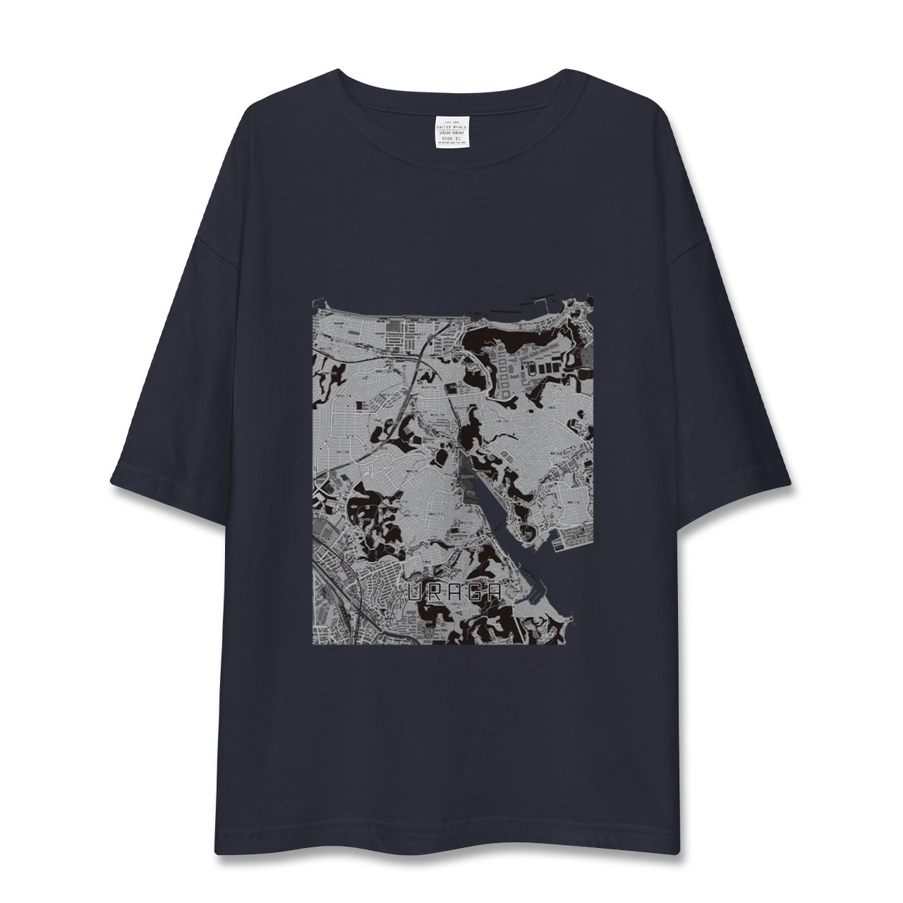 【浦賀(神奈川県)】地図柄ビッグシルエットTシャツ