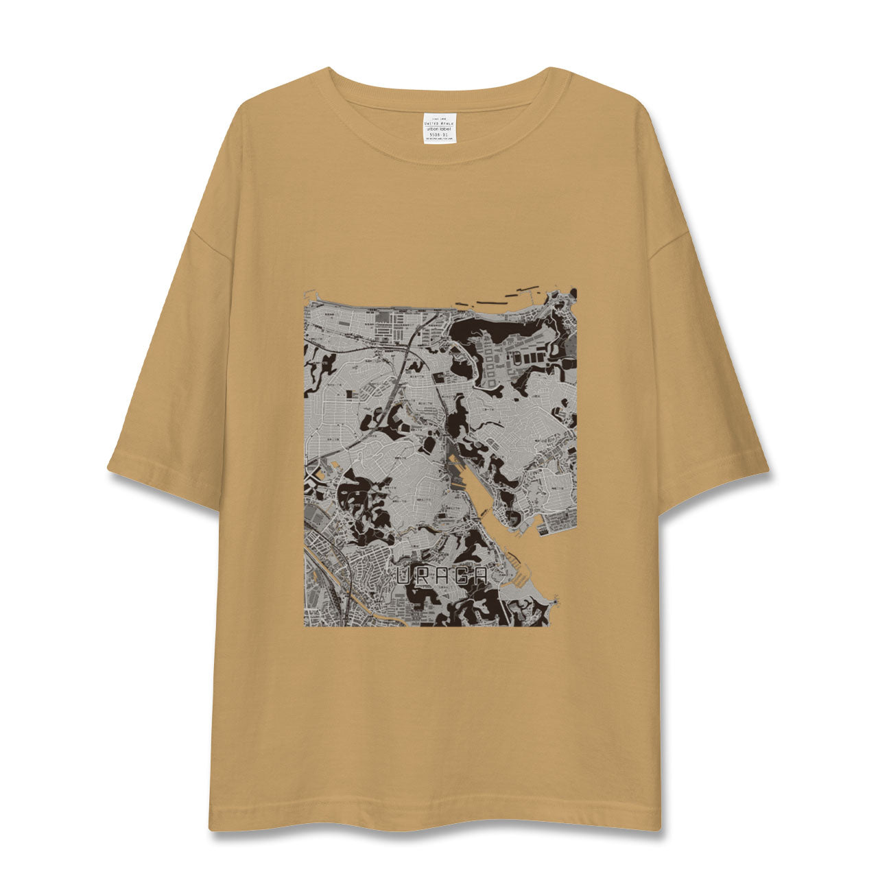 【浦賀(神奈川県)】地図柄ビッグシルエットTシャツ
