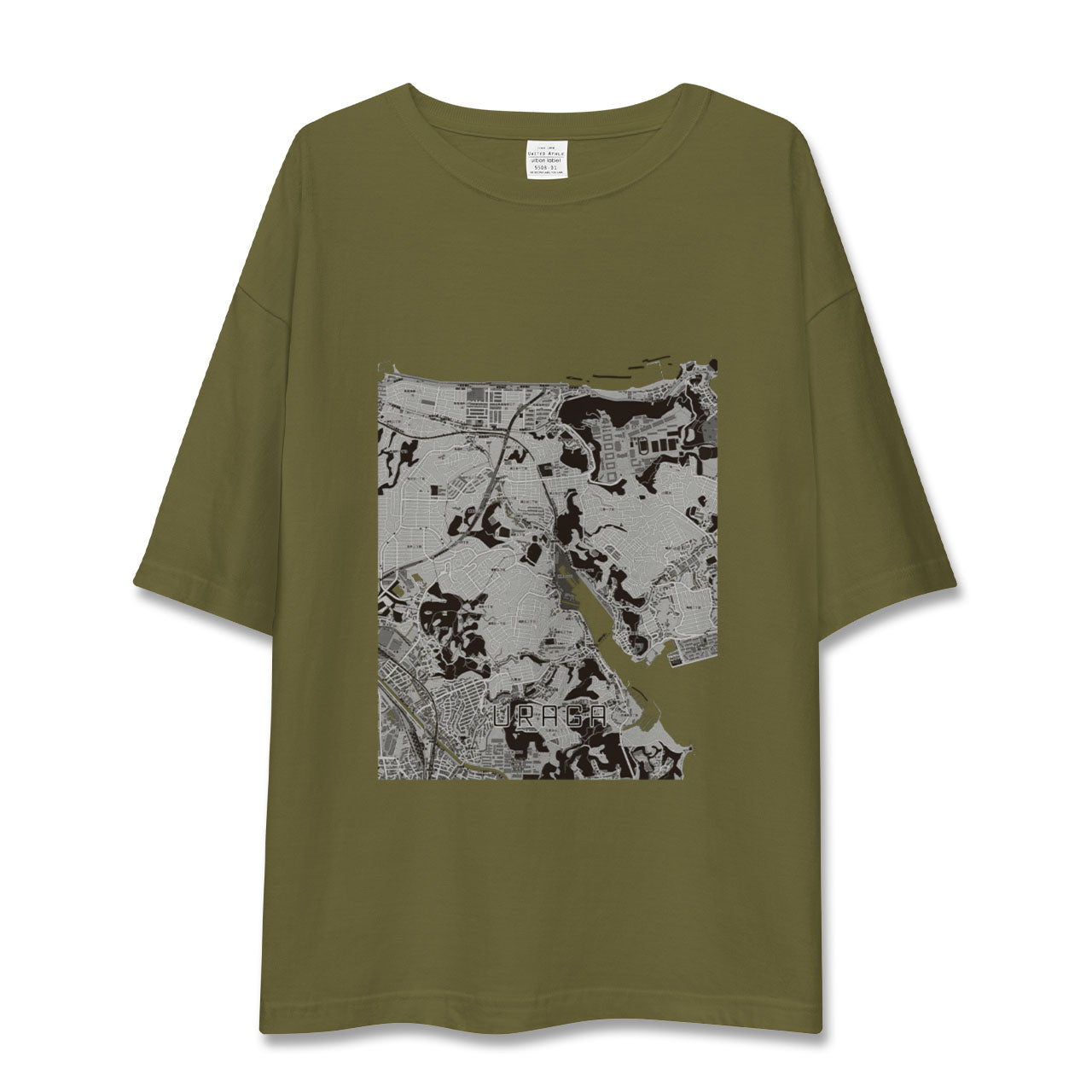 【浦賀(神奈川県)】地図柄ビッグシルエットTシャツ