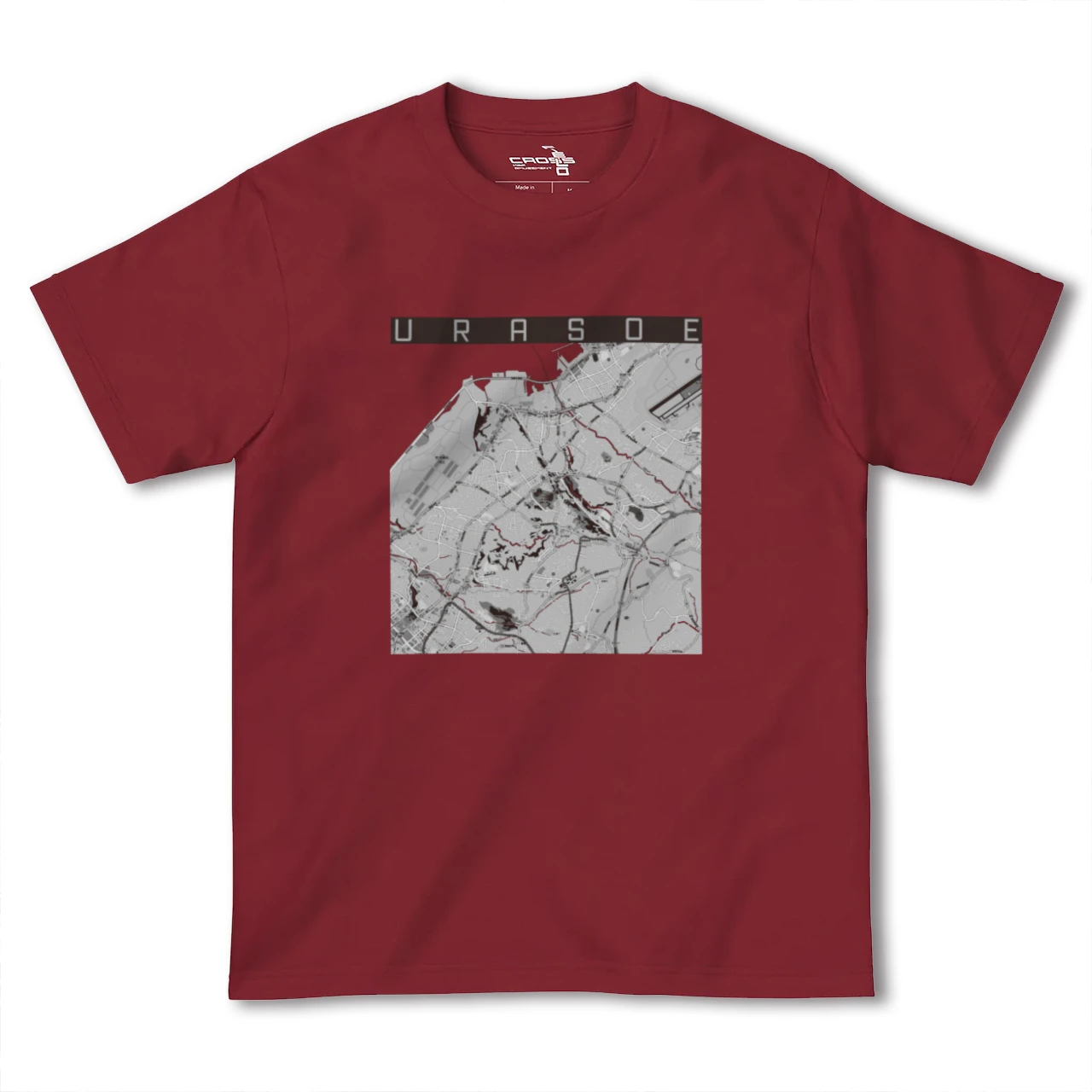 【浦添(沖縄県)】地図柄ヘビーウェイトTシャツ