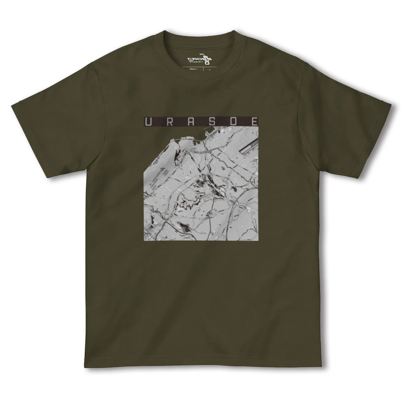 【浦添(沖縄県)】地図柄ヘビーウェイトTシャツ