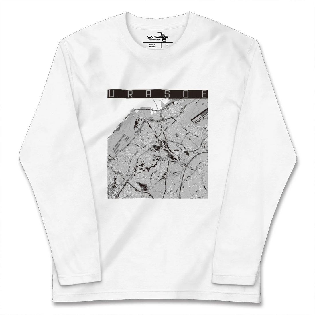【浦添(沖縄県)】地図柄ロングスリーブTシャツ