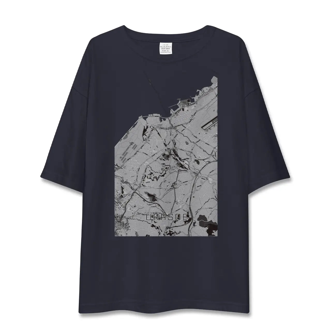 【浦添(沖縄県)】地図柄ビッグシルエットTシャツ