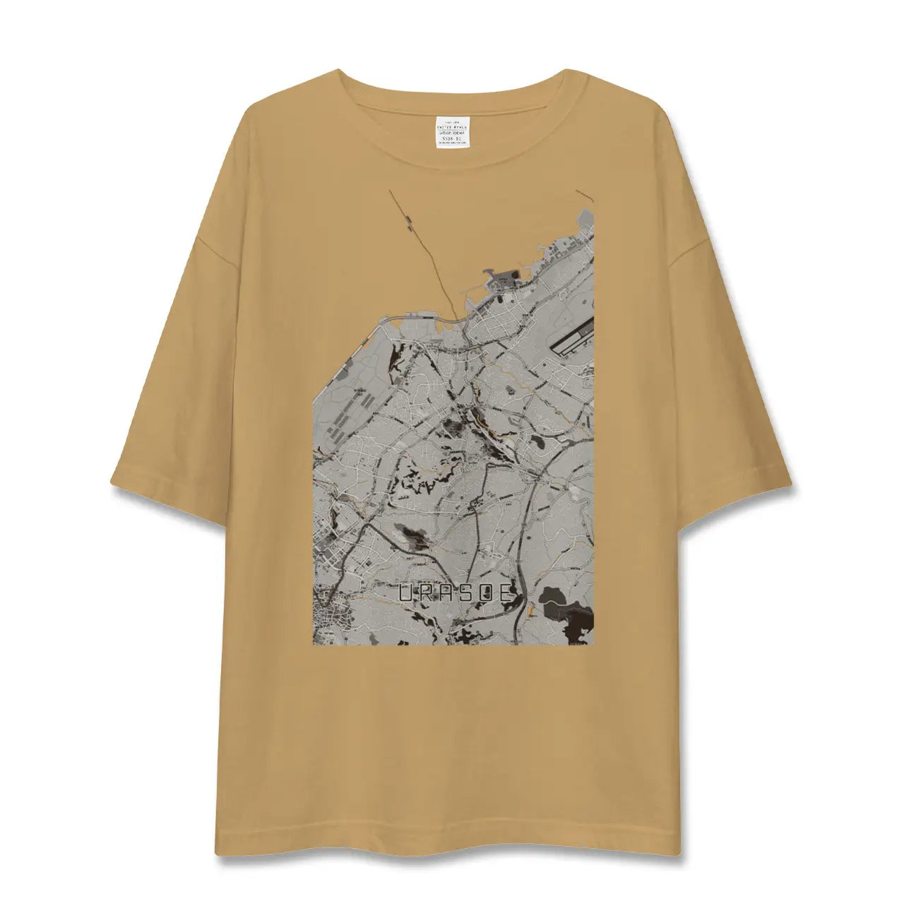 【浦添(沖縄県)】地図柄ビッグシルエットTシャツ