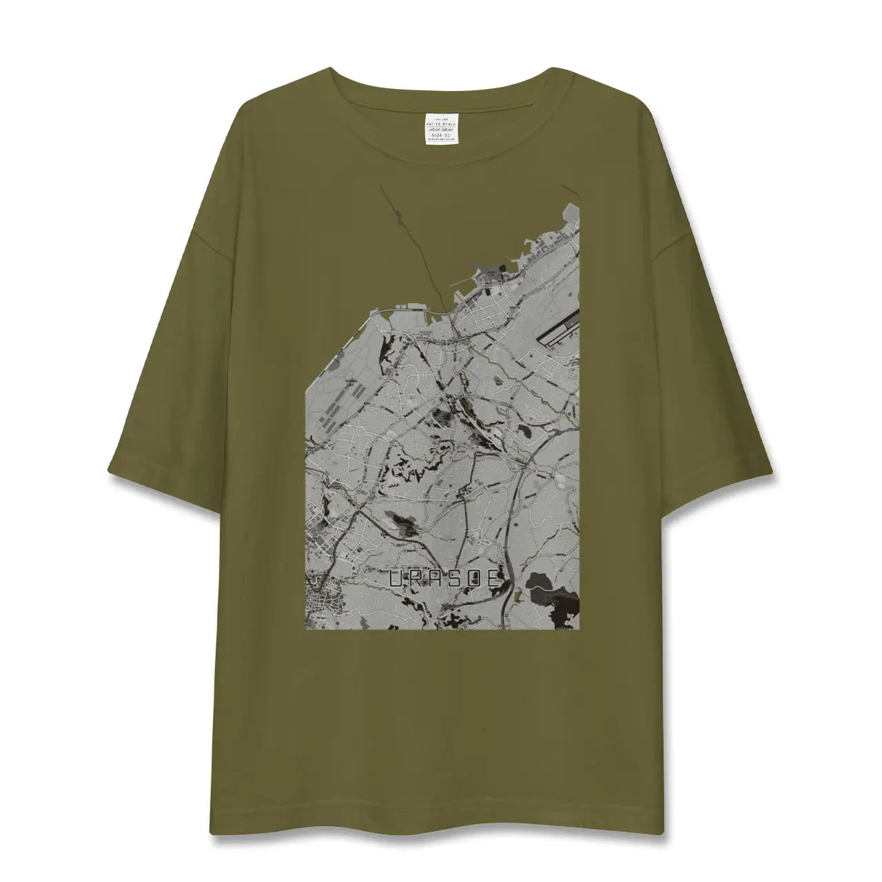 【浦添(沖縄県)】地図柄ビッグシルエットTシャツ