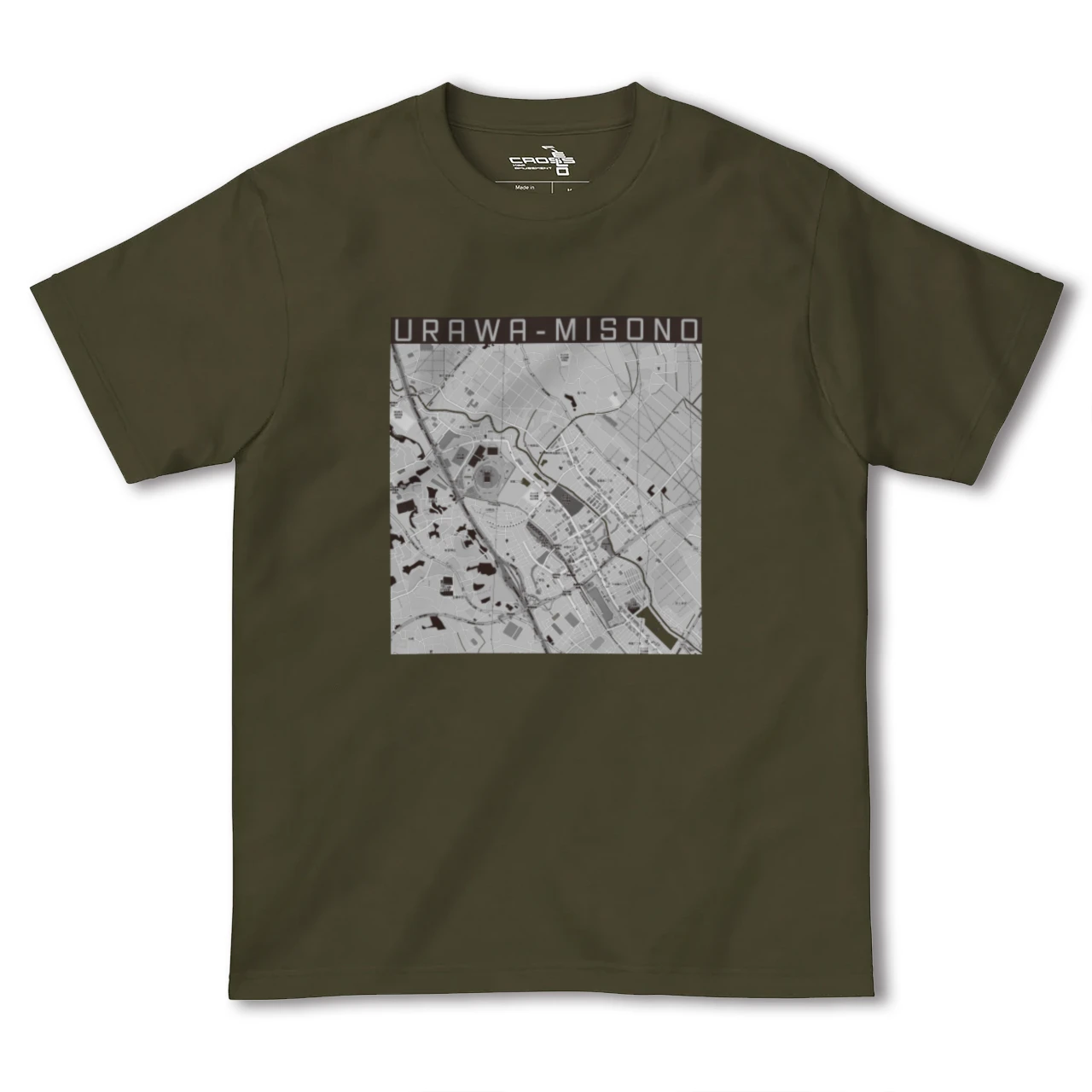 【浦和美園2(埼玉県)】地図柄ヘビーウェイトTシャツ