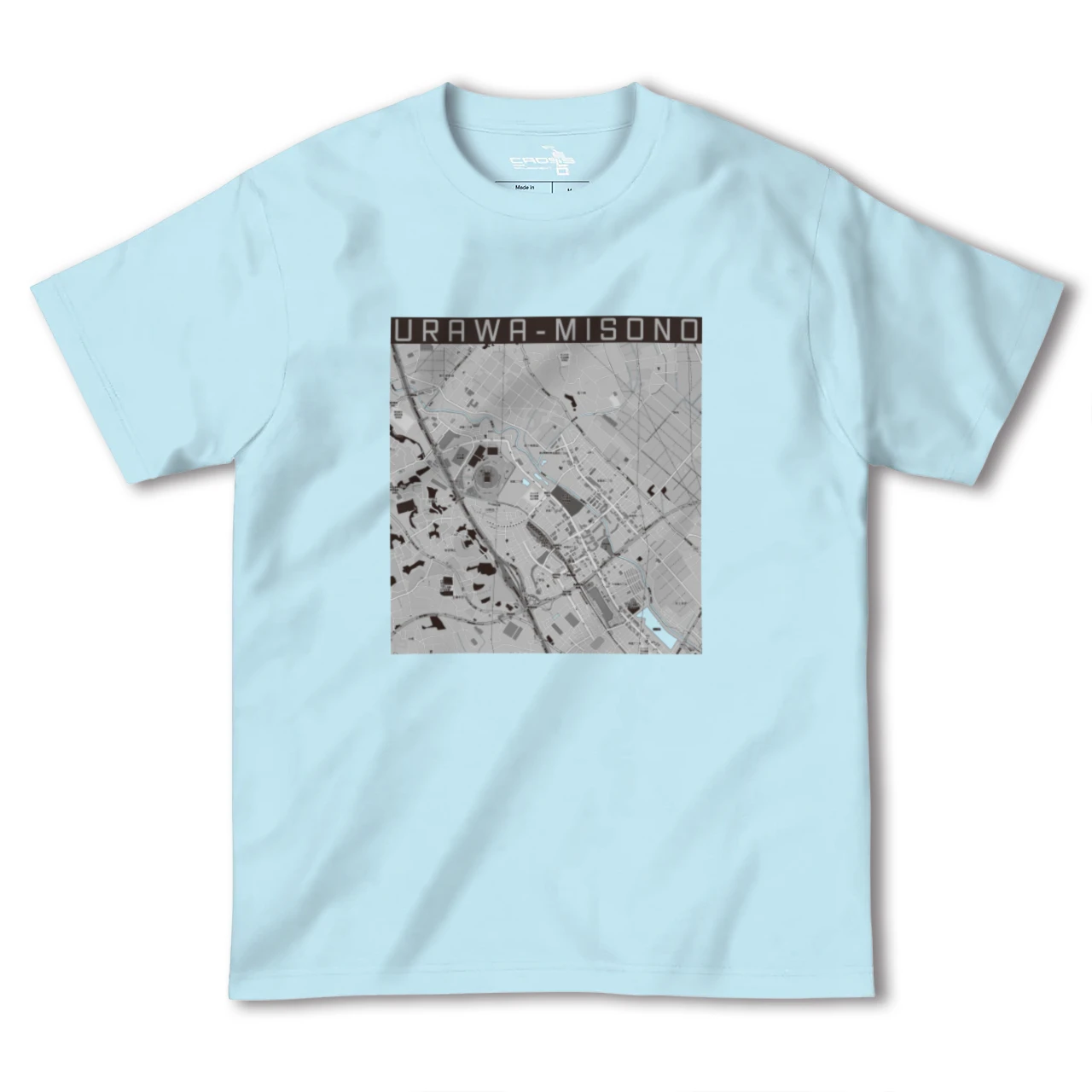 【浦和美園2(埼玉県)】地図柄ヘビーウェイトTシャツ